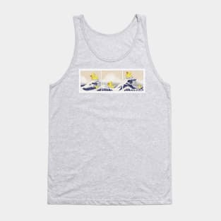 Bath ducks in distress - freely based on Hokusai II Tank Top